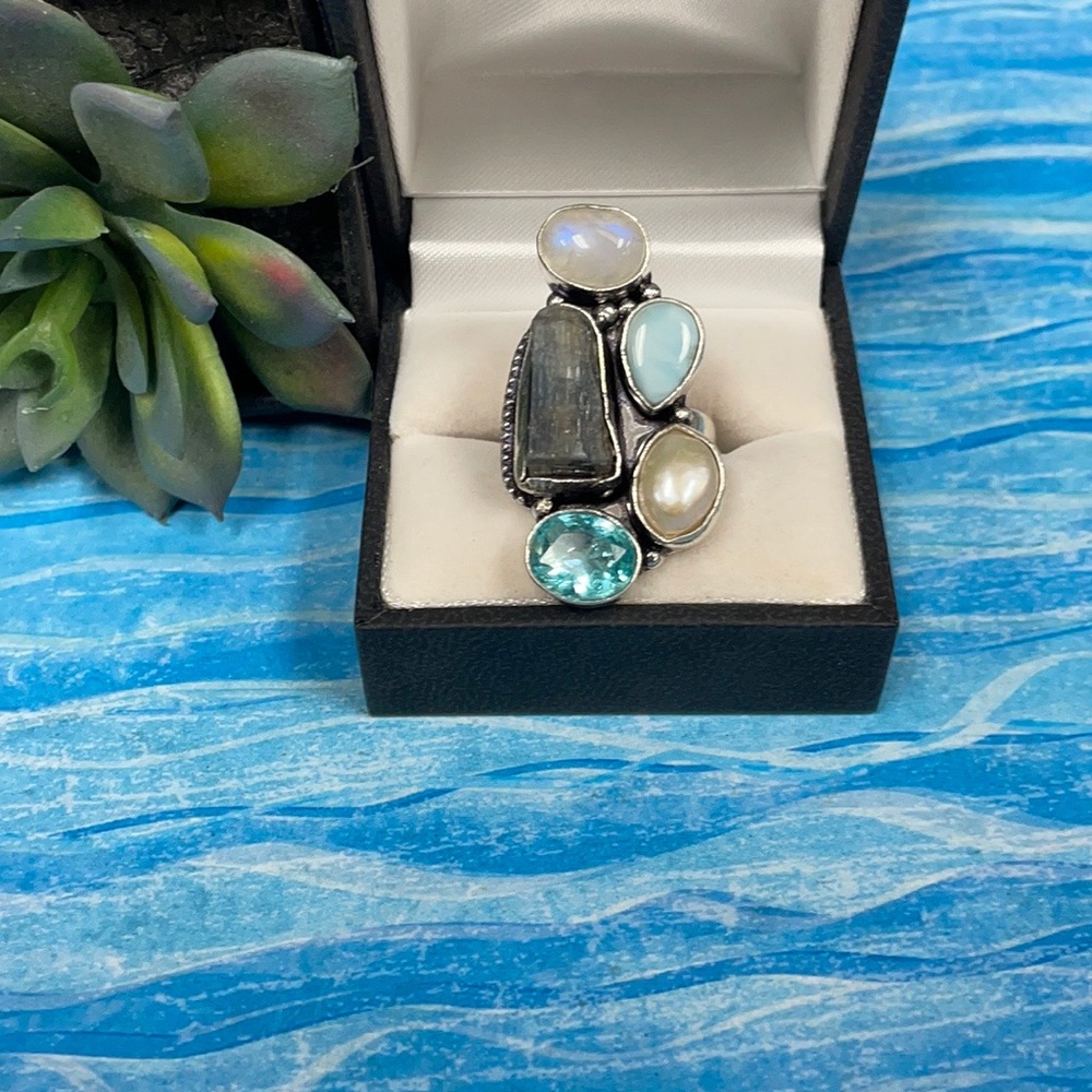 Multi Gem Ring - image 1